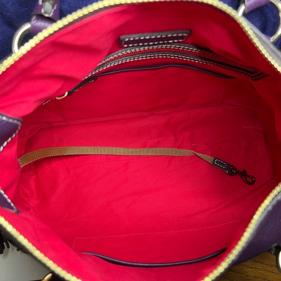 Dooney & Bourke Purple Small Satchel - Picture 7 of 10